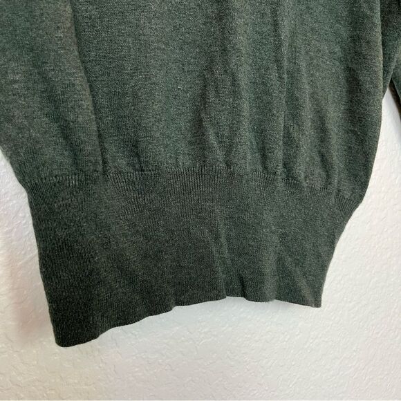 Madewell Brookhaven Turtleneck Wool Blend Sweater in Heather Forest size XS - Picture 10 of 13